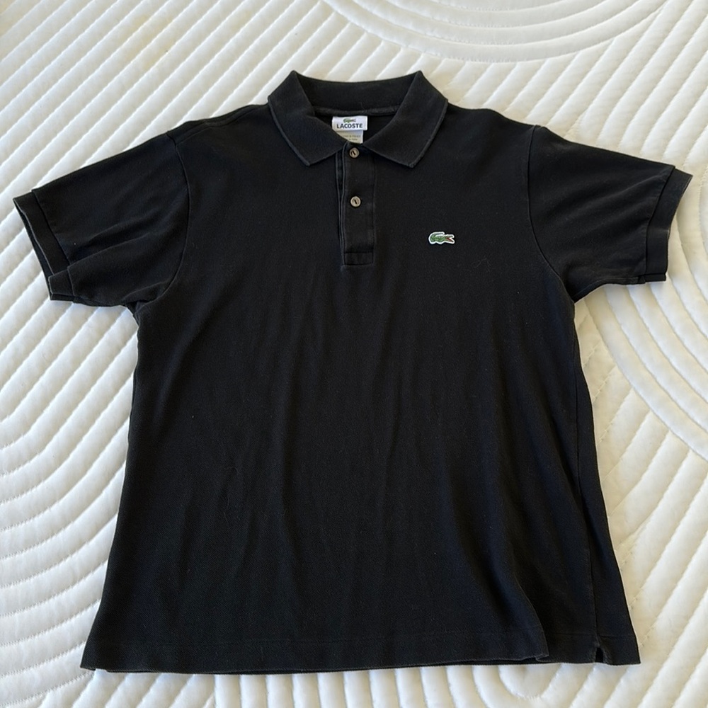 Lacoste black classic polo shirt